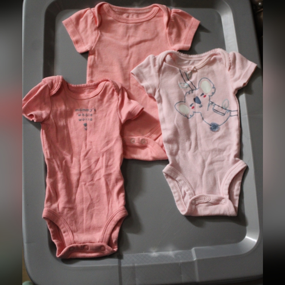 NB Carters/cloud island onesies